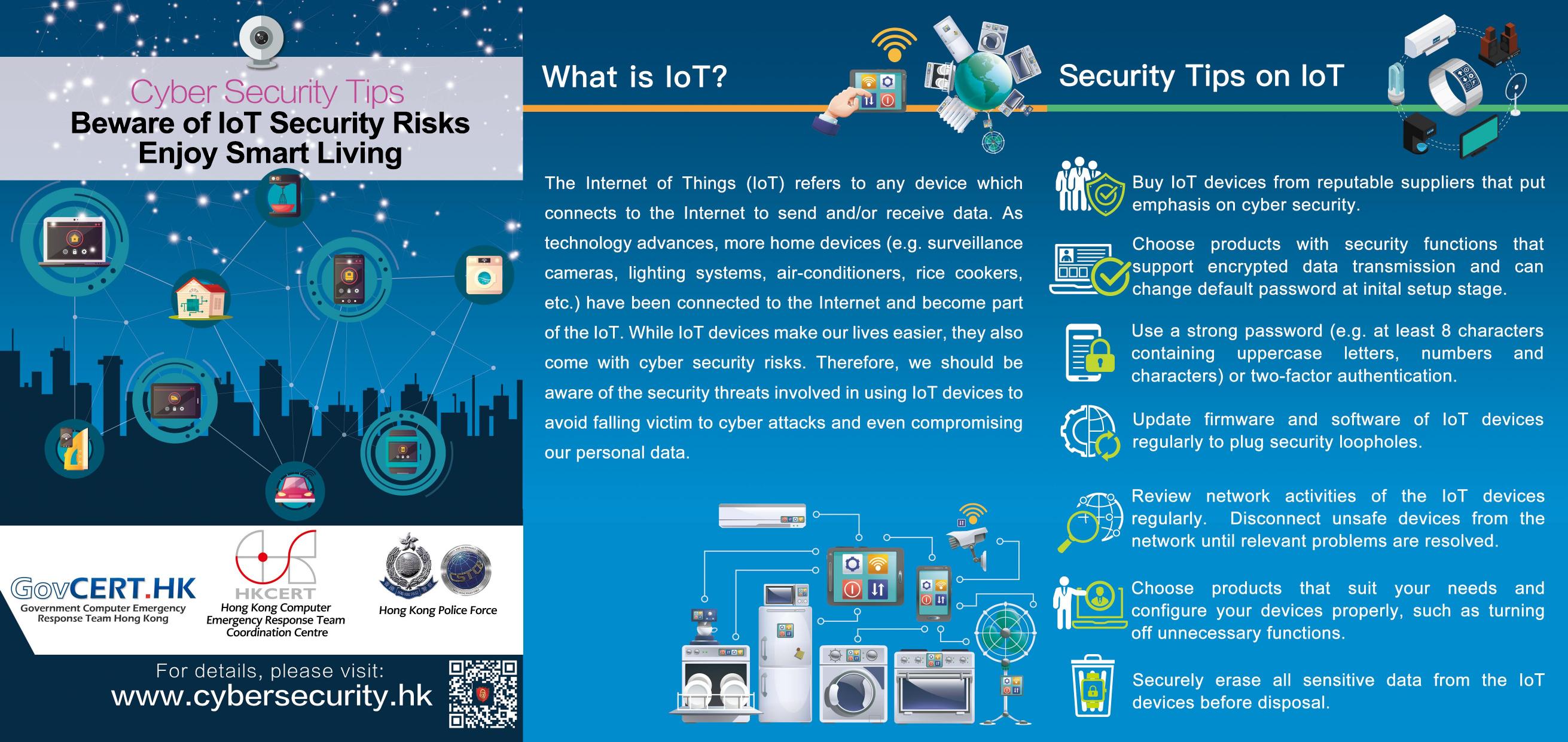 Beware of IoT Security Risks Enjoy Smart Living Leaflet