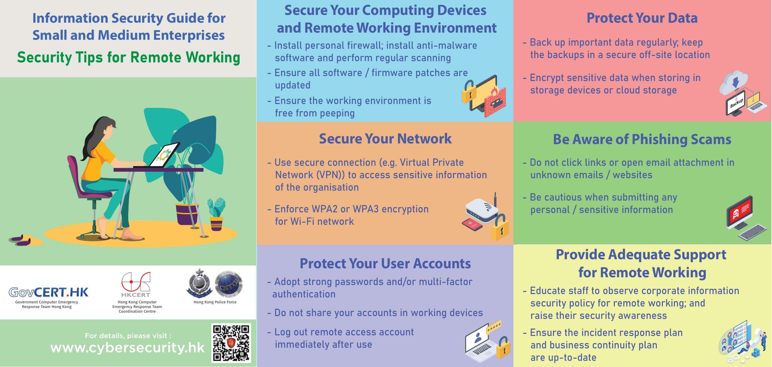 Security Tips for Remote Working Leaflet